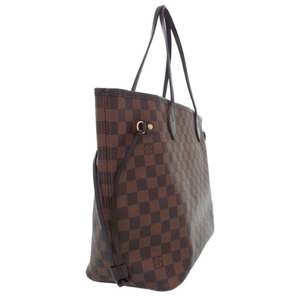 Louis Vuitton Neverfull Damier Tote Ebene Bag Brown